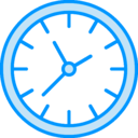 Clock Blue